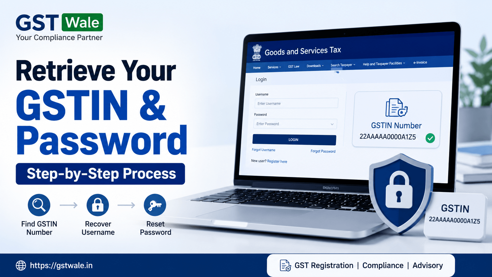 Step-by-Step Process to Retrieve Your Lost GSTIN Number and Password