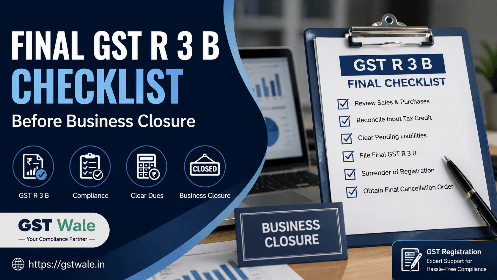 The Tax Consultant's Checklist for Filing a Final GST R 3 B Before Business Closure