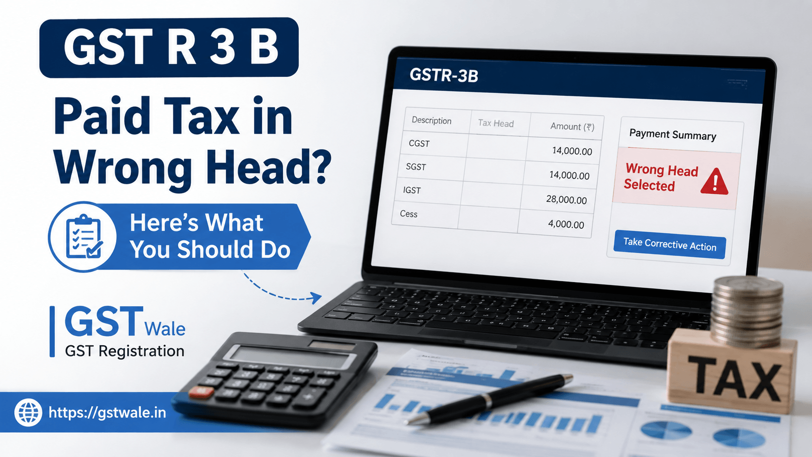 What Should You Do If You Paid Tax in the Wrong Head in GST R 3 B?