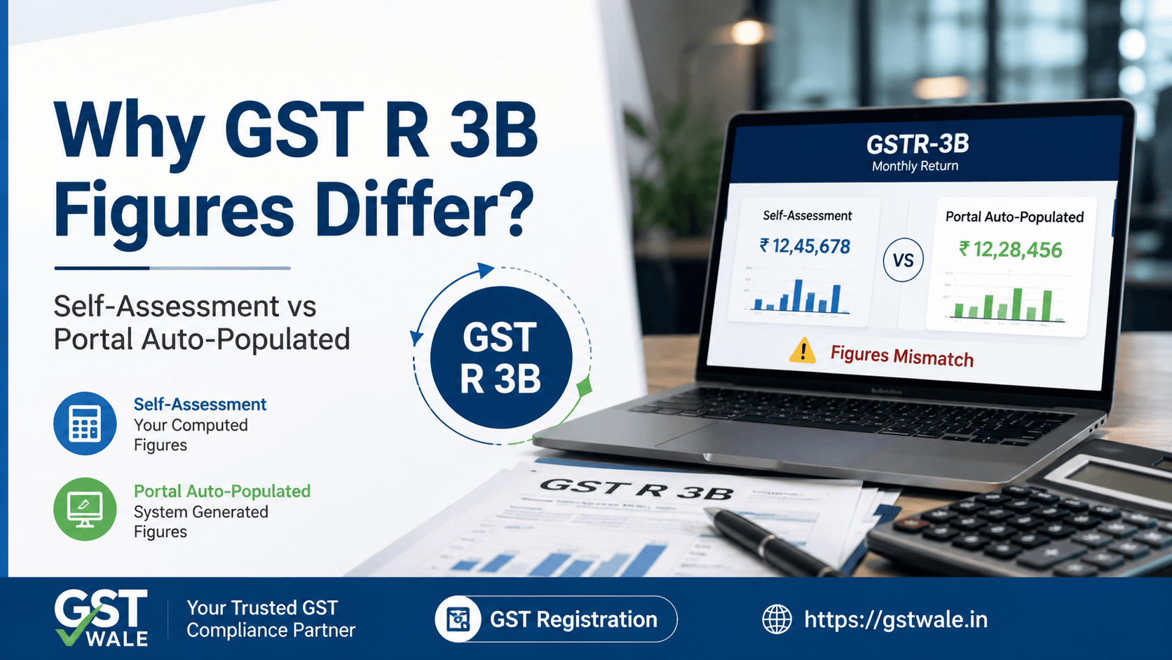 Why Your Self-Assessment Computations Might Differ from Portal Auto-Populated GST R 3b