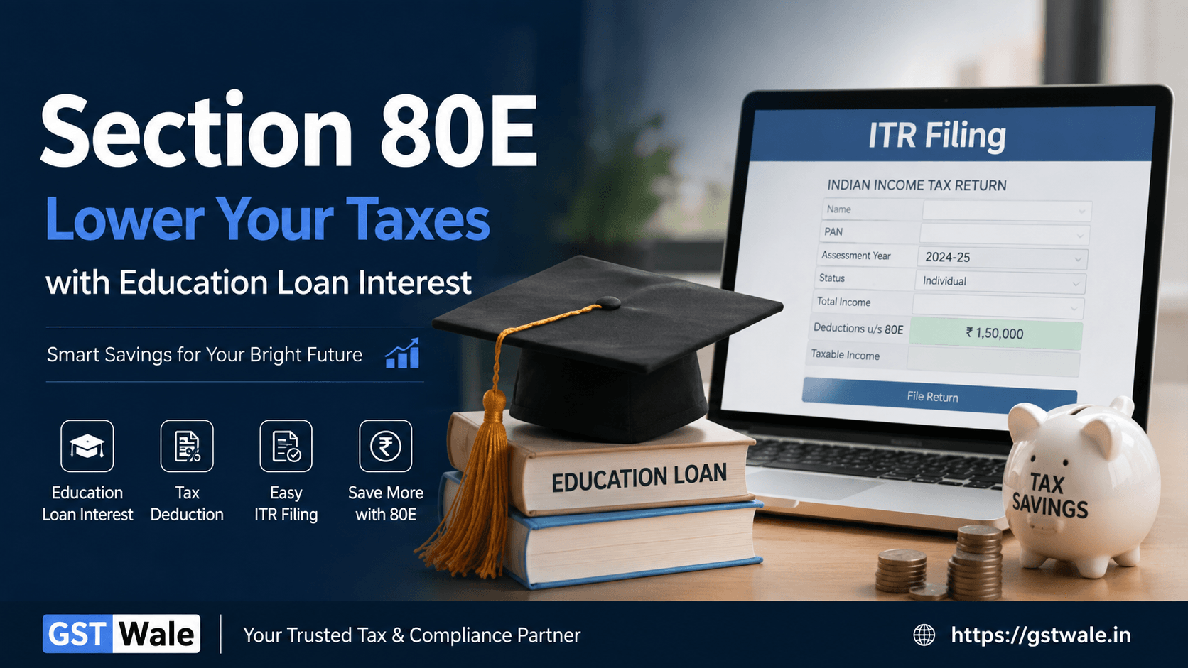 A Guide to Section 80E: How Your Student Loan Can Lower Your Income Tax Return Filing