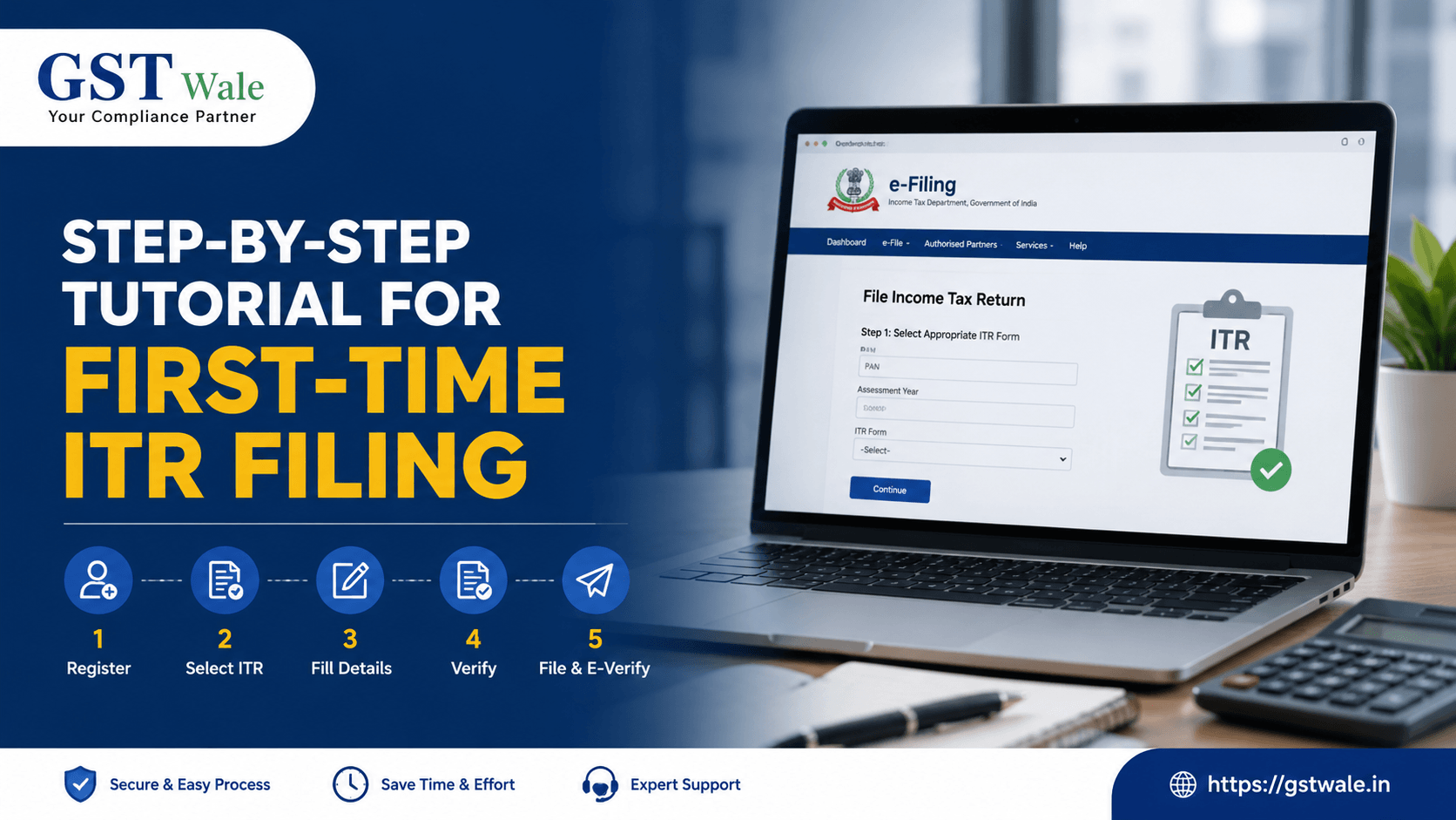 A Step-by-Step Tutorial for First-Time ITR Filing