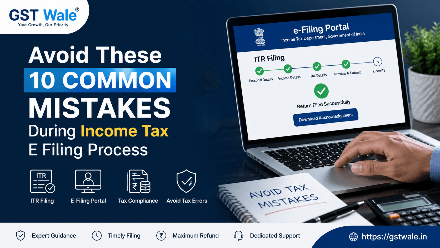 Avoid These 10 Common Mistakes During Your Income Tax E Filing Process