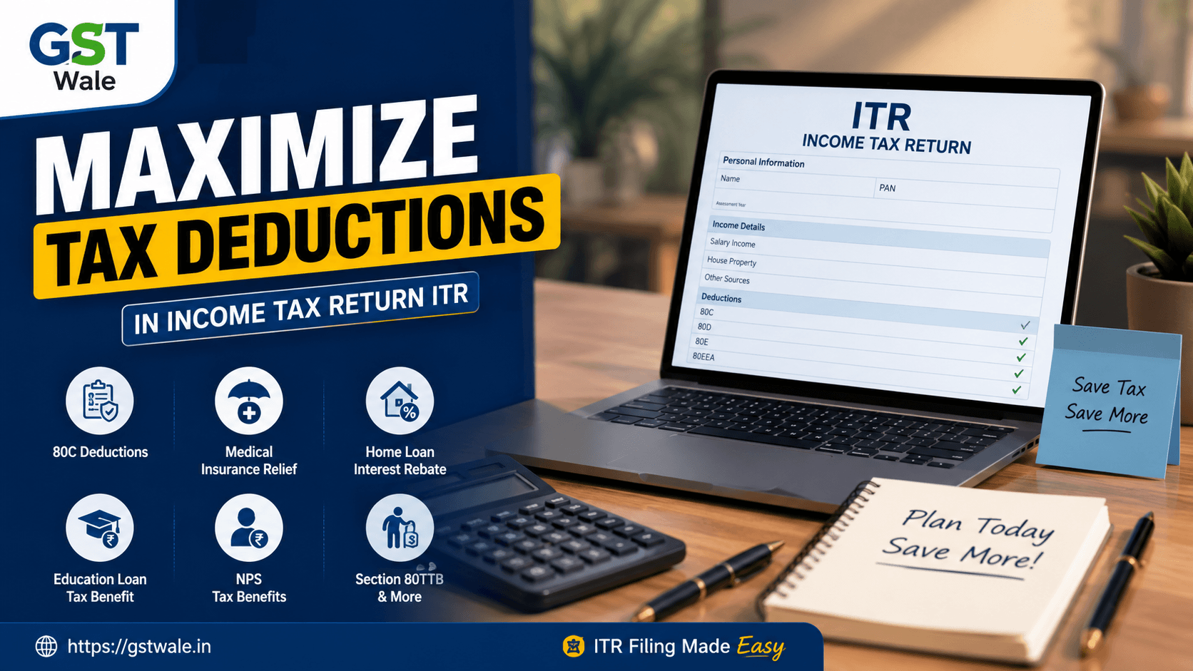 How to Claim Maximum Deductions Under income tax return itr