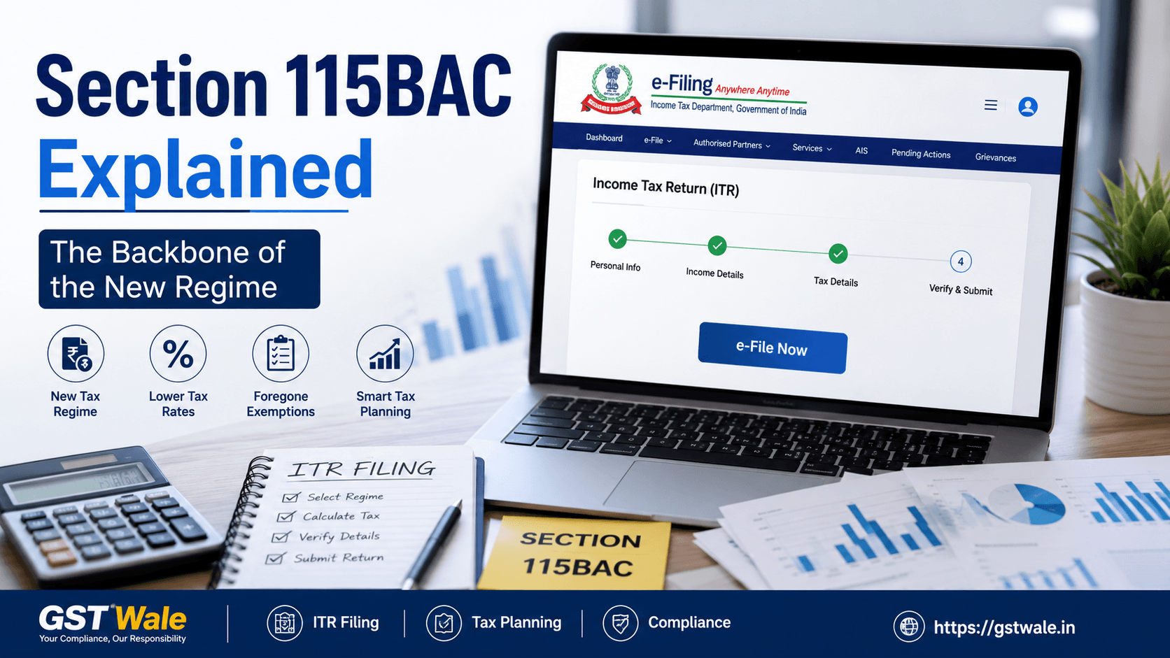 Understanding Section 115BAC: The Backbone of the New Regime in Income Tax E Filing
