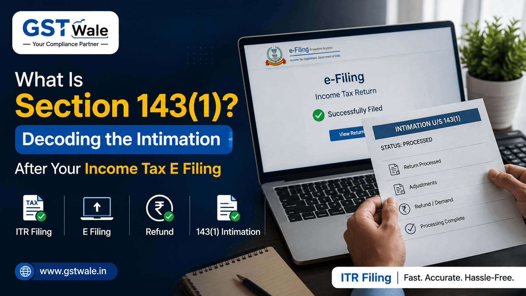 What Is Section 143(1)? Decoding the Intimation After Your Income Tax E Filing